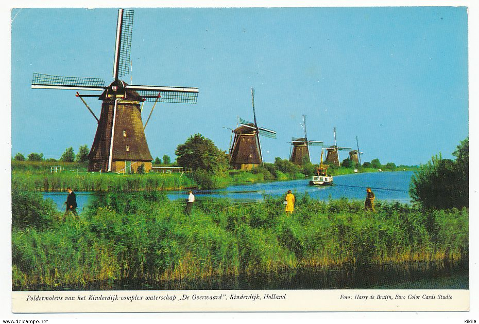 CPSM  / CPM 10.5 X 15 Pays Bas (27)  KINDERDIJK  Le Complexe Des Moulins à Vent édifié En 1740 - Kinderdijk