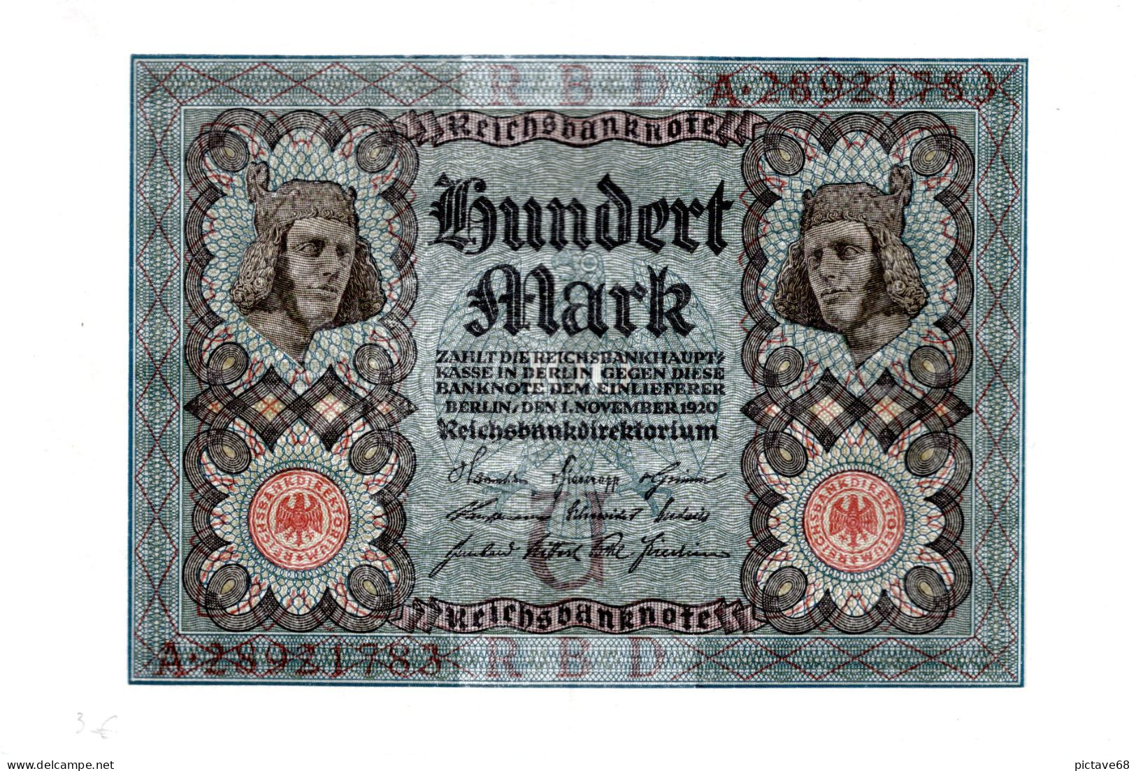 ALLEMAGNE / REICHSBANKNOTE DE 100 MARK   BON ETAT - 100 Mark