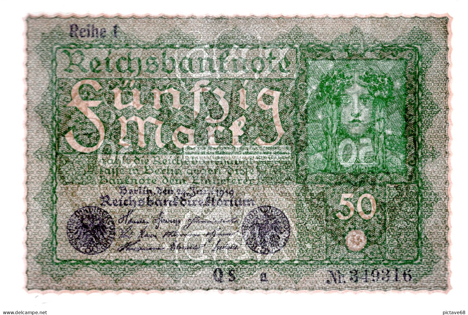 ALLEMAGNE / REICHSBANKNOTE DE 50 MARK  TRES BON ETAT - 50 Mark