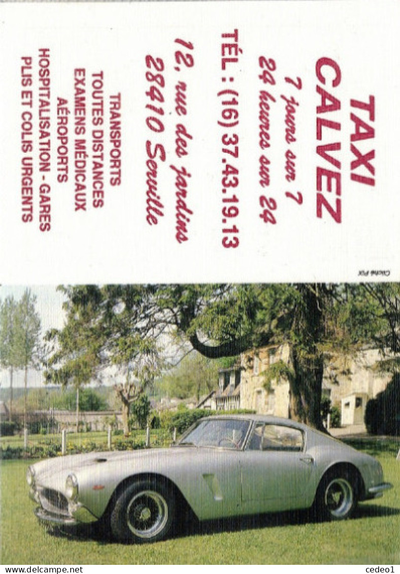 PETIT CALENDRIER  1994  AVEC UNE FERRARI  GENRE 250GT - Grand Format : 1991-00