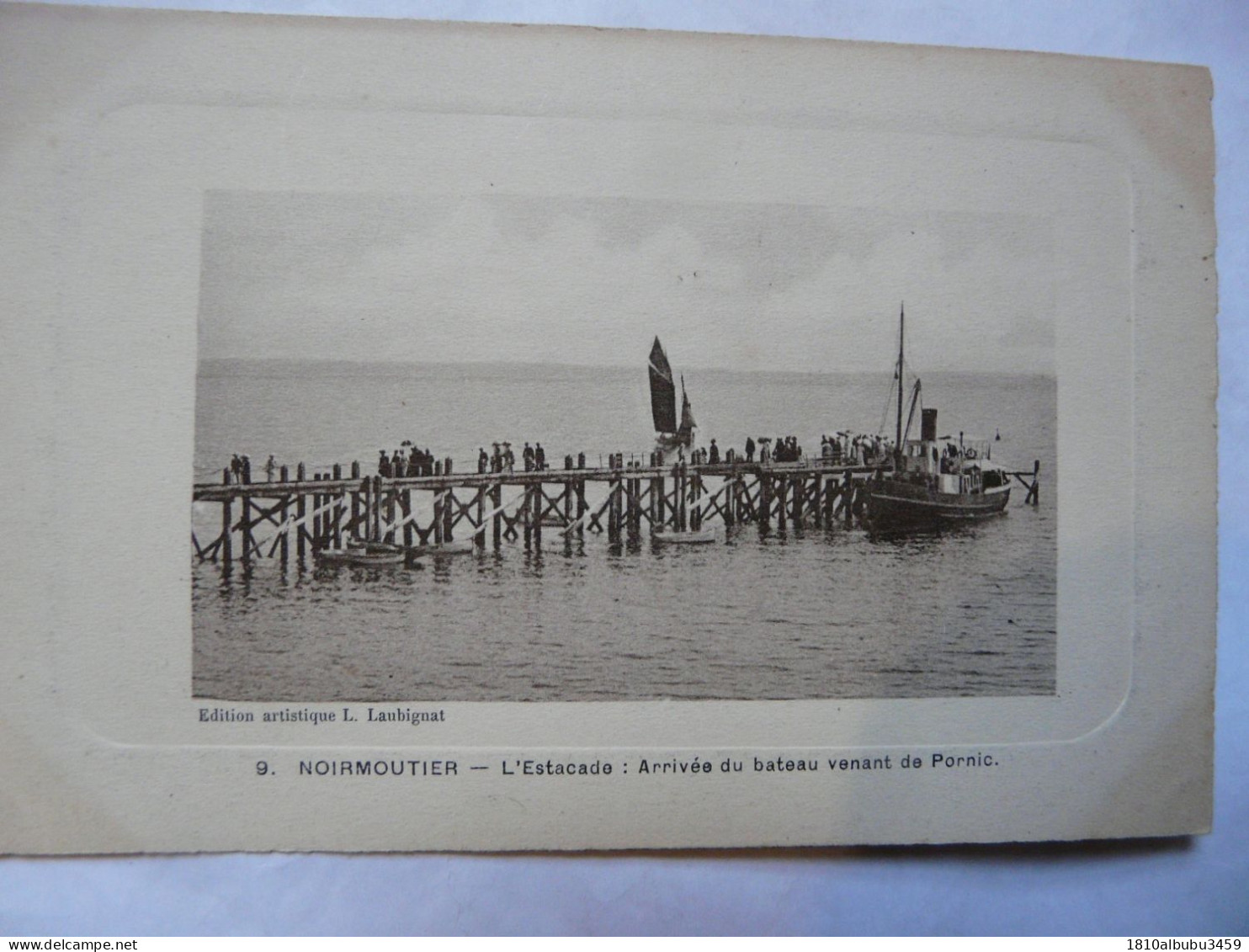 CPA 85 VENDEE - NOIRMOUTIER : L'Estacade - Arrivée Du Bateau Venant De PORNIC - Noirmoutier