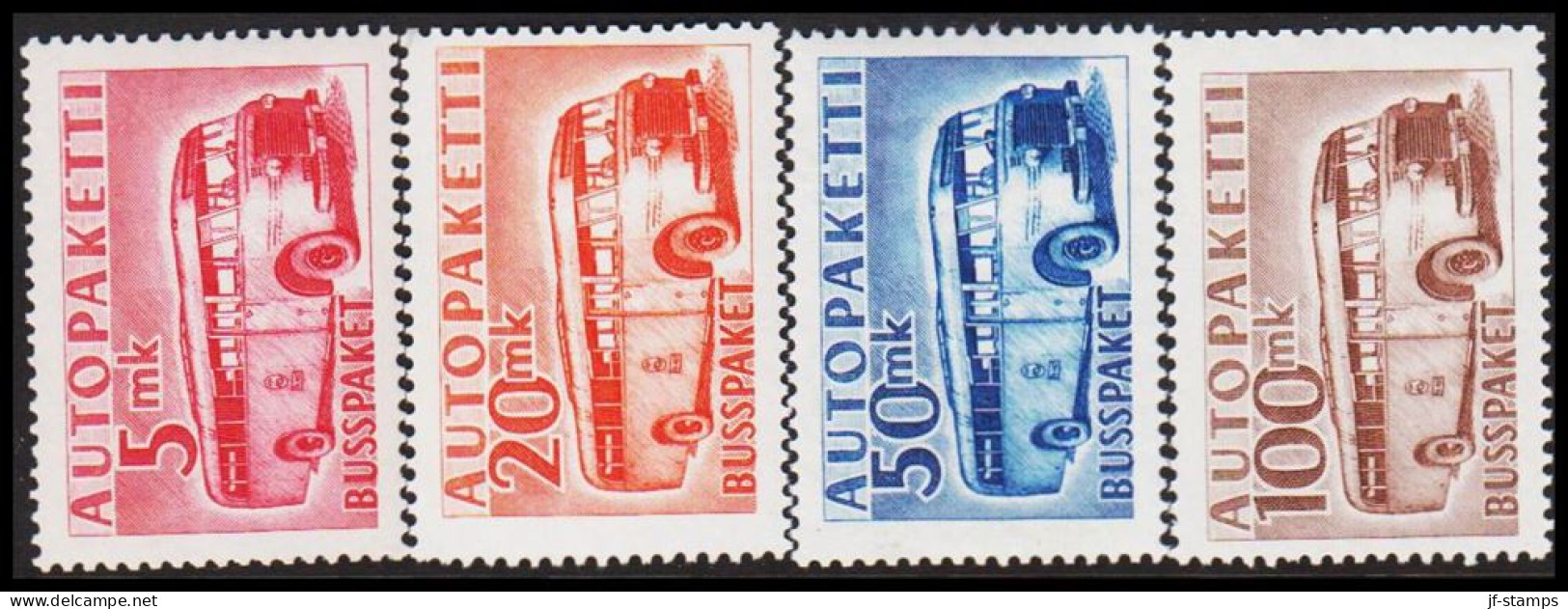 1952-1958. Bus. Complete Set (4 V.) Never Hinged. (Michel 6-9) - JF534373 - Pakjes Per Postbus