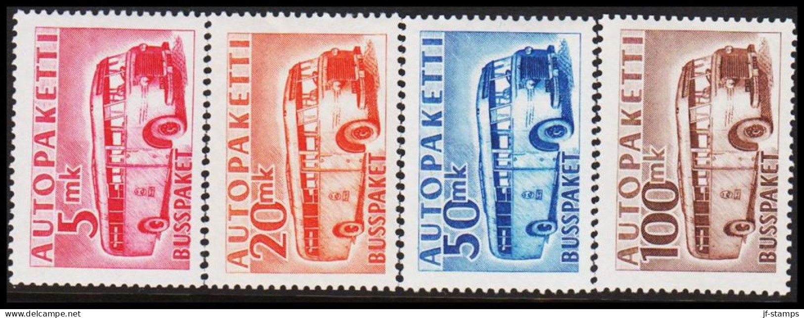 1952-1958. Bus. Complete Set (4 V.) Never Hinged. (Michel 6-9) - JF534375 - Colis Par Autobus