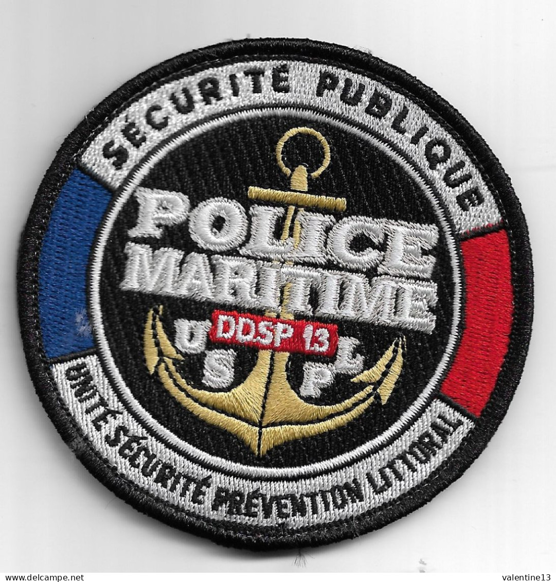 Ecusson POLICE MARITIME DDSP 13 USPL - Police & Gendarmerie