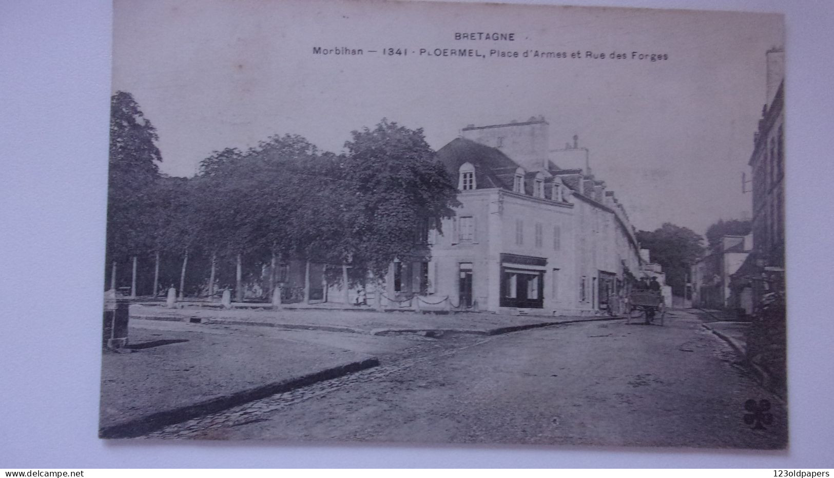 56   PLOERMEL  Place D'Armes Et Rue Des Forges 1906 - Ploërmel