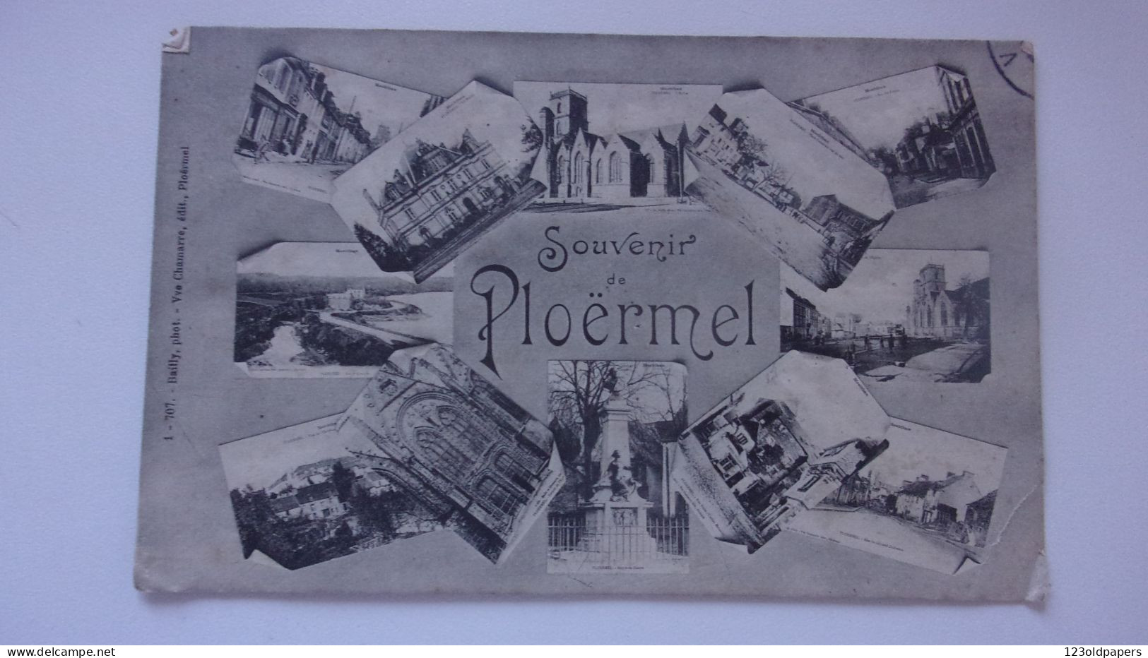 56   PLOERMEL  SOUVENIR MULTIVUES  1906 - Ploërmel