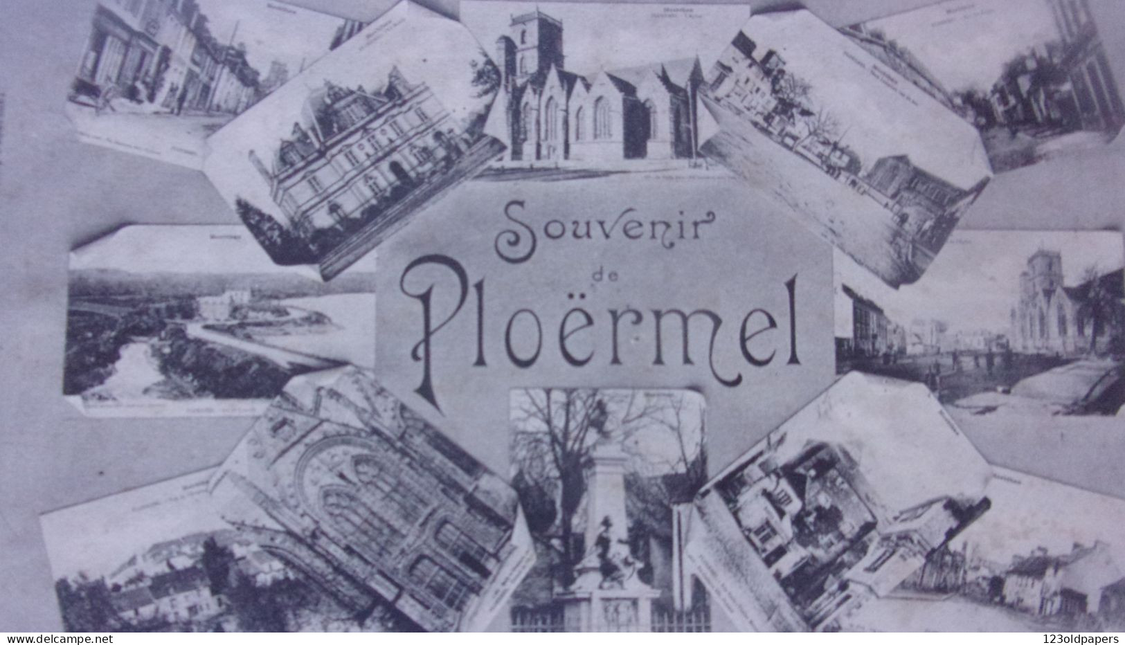 56   PLOERMEL  SOUVENIR MULTIVUES  1906 - Ploërmel