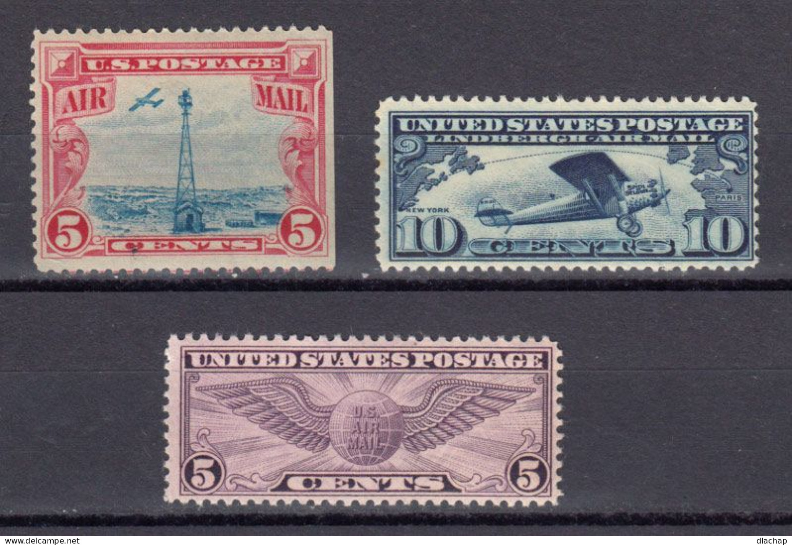 Etats Unis Poste Aerienne Yvert 10 / 12 ** Neufs Sans Charniere - 1b. 1918-1940 Nuovi