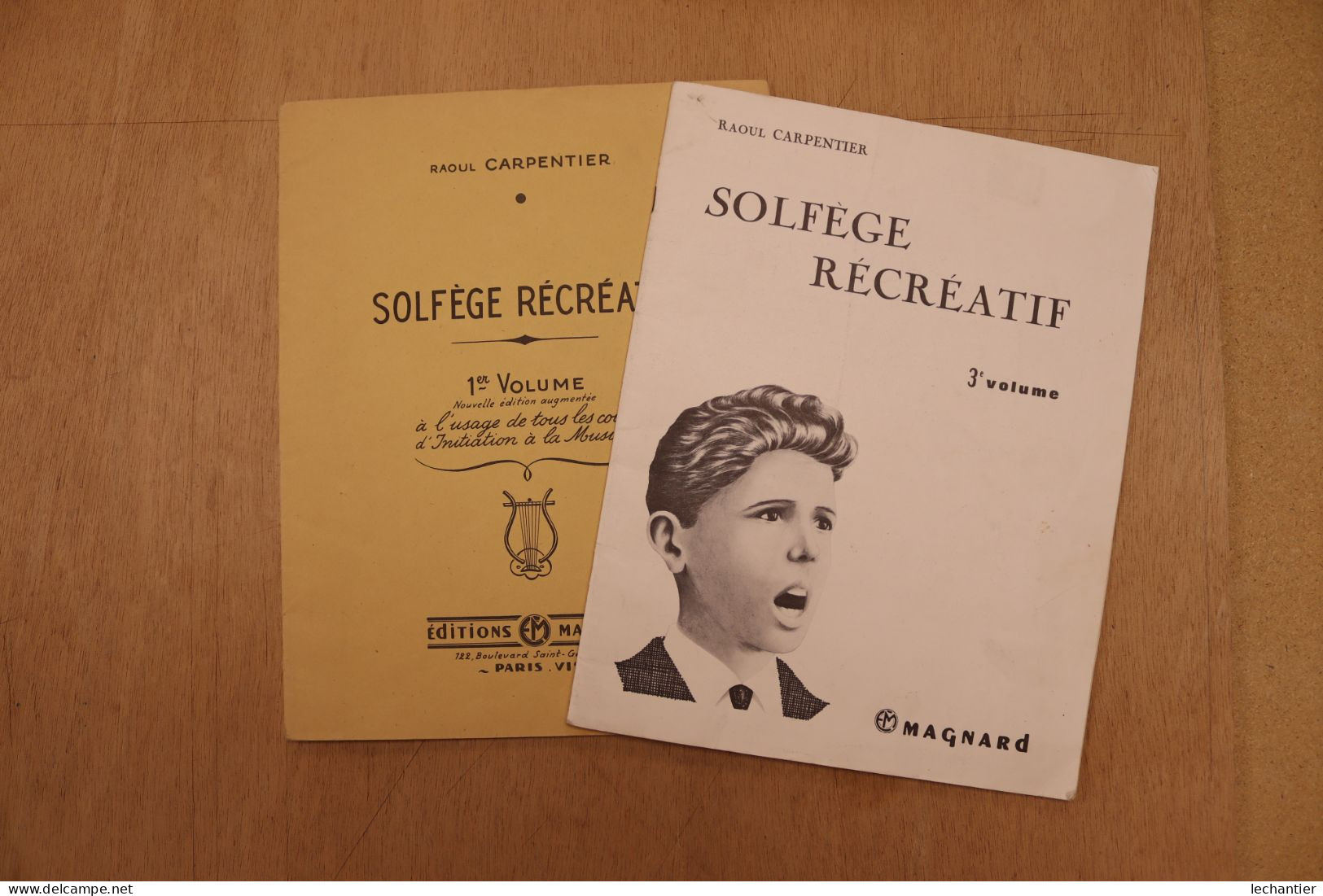 Solfége Récréatif , Volumes 1 Et 3 Raoul Carpentier édit. Magnard Paris 1970  TBE - Choral