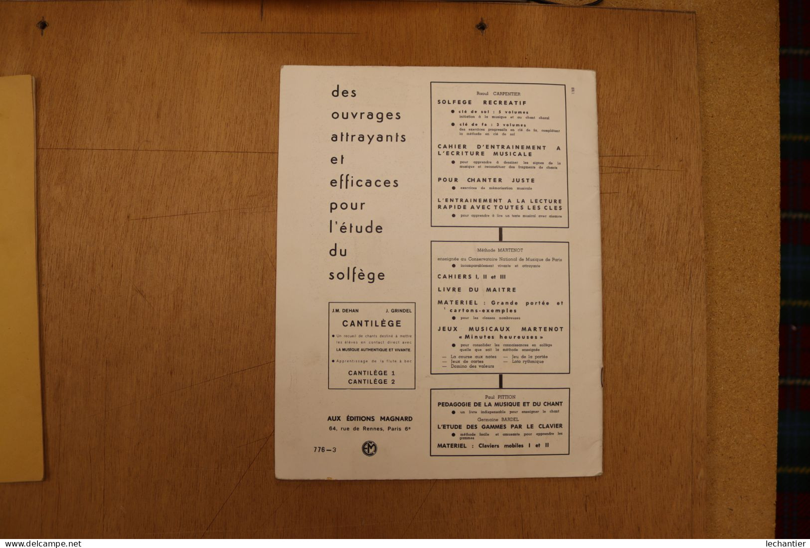 Solfége récréatif , volumes 1 et 3 Raoul Carpentier édit. Magnard Paris 1970  TBE