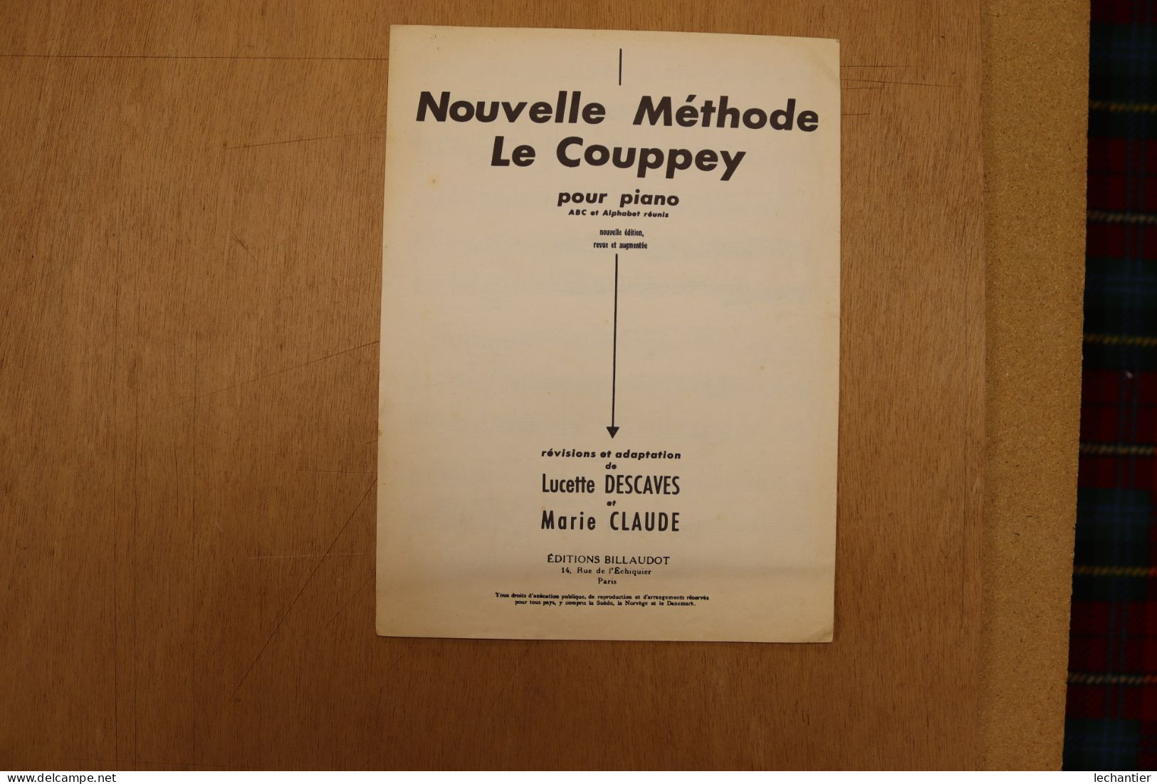 Nouvelle Méthode - LE COUPPEY- "Entrechats Pour Percussion Et Piano" J.M. Depelsenaire. 1978 - Chant Chorale