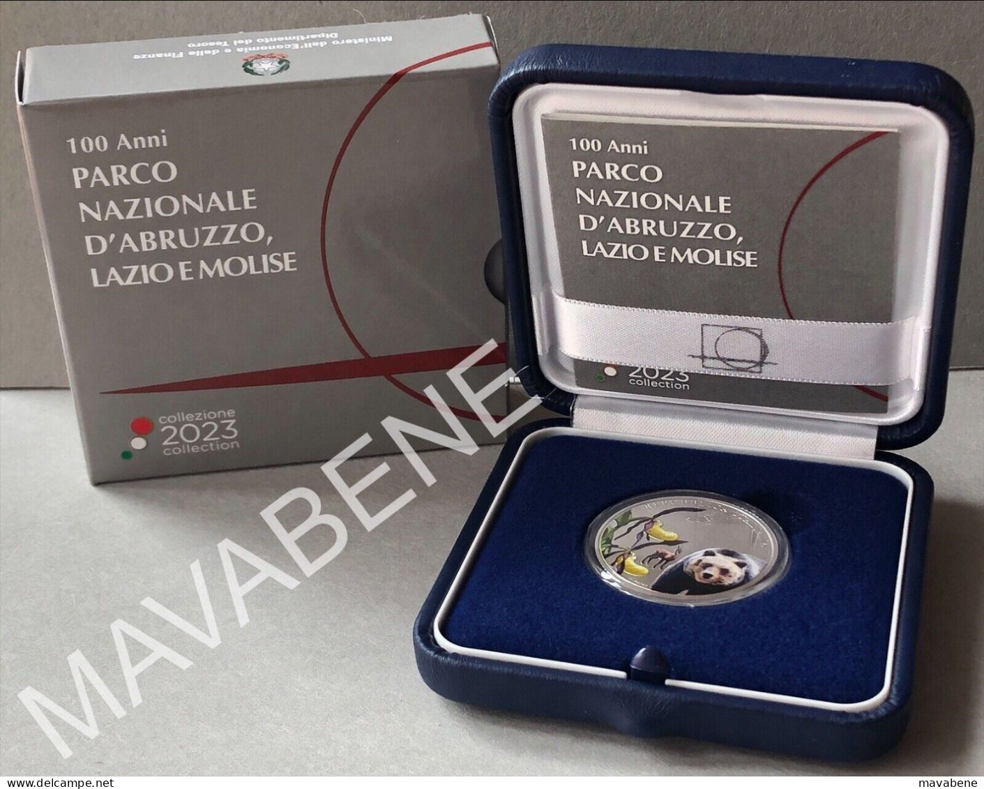 ITALIA 2023 PARCO NAZIONALE ABRUZZO LAZIO MOLISE MONETA 5 EURO ARGENTO COLORATA - Gedenkmünzen