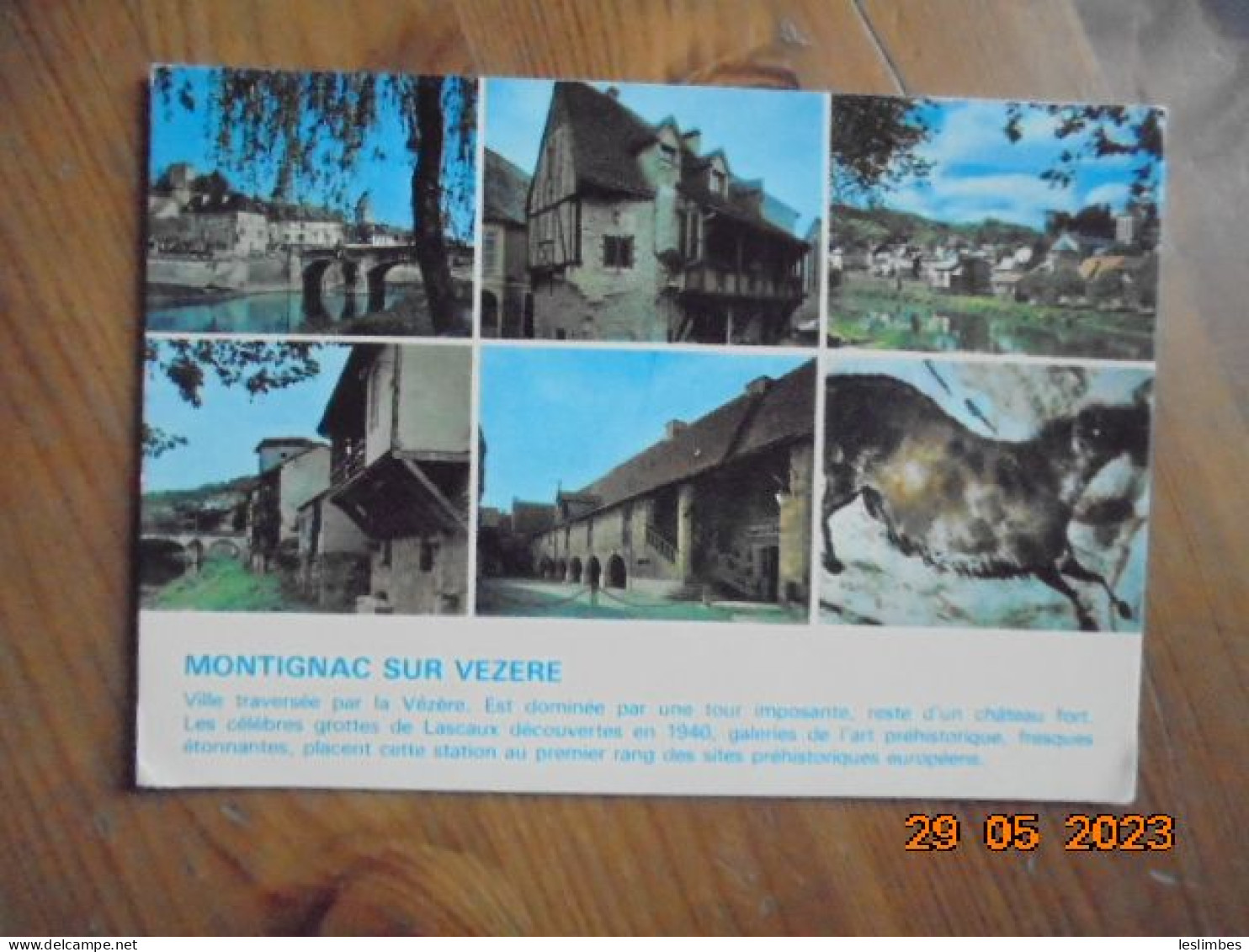 Montignac Sur Vezere. Est Dominee Par Une Tour Imposante.....grottes De Lascaux..... Cap Theojac 34 PM 1979 - Montignac-sur-Vézère