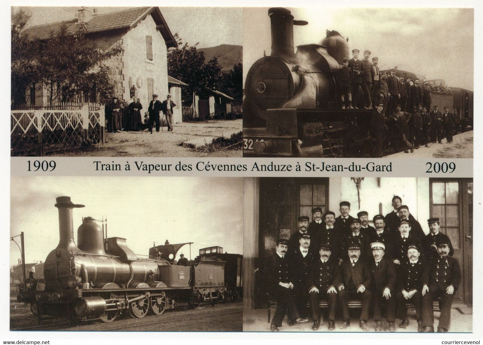 SAINT-JEAN-DU-GARD (Gard) - CPM - Centenaire De La Construction De La Ligne Anduze à St Jean Du Gard - Saint-Jean-du-Gard