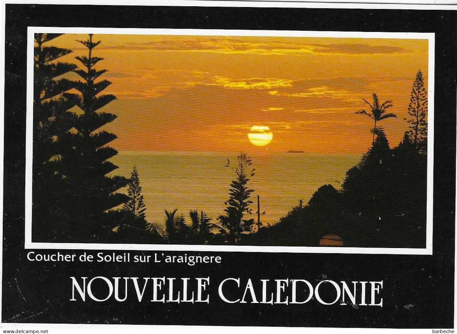 NOUVELLE CALEDONIE ,- Coucher De Soleil Sur L' Araignere - Nouvelle Calédonie