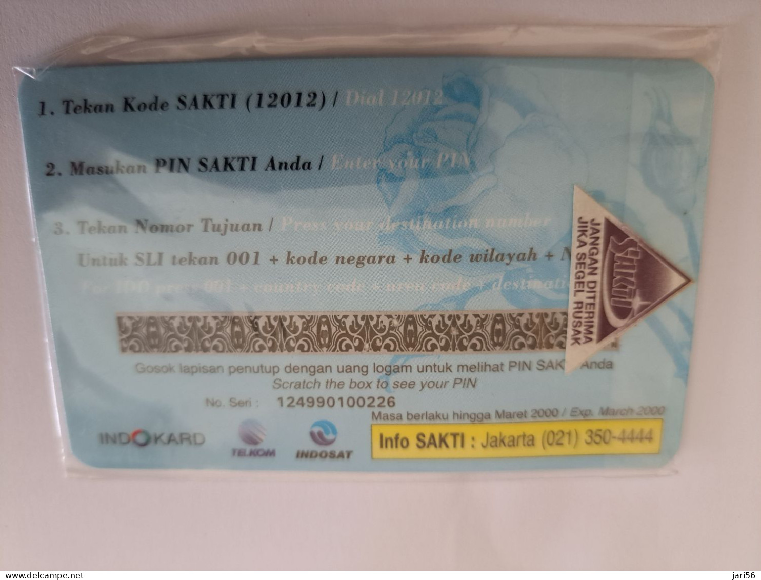 INDONESIA  / INDOCARD/ IRIN & ROI / INDOSAT / 50 UNITS / PREPAID/ SEALED     / MINT CARD  **13811 ** - Indonesien