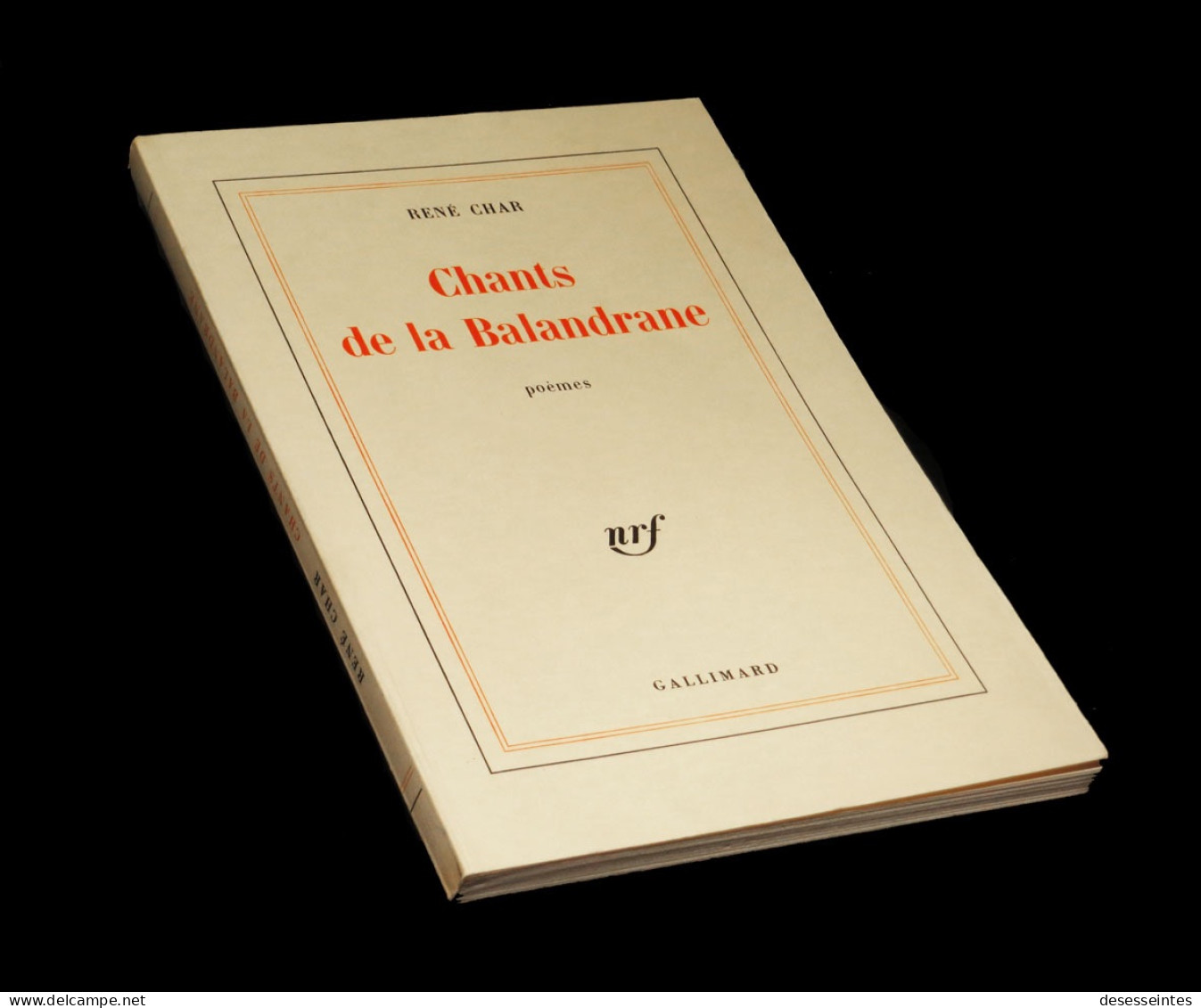 [SURREALISME POESIE] CHAR (René) - Chants De La Balandrane. - Auteurs Français