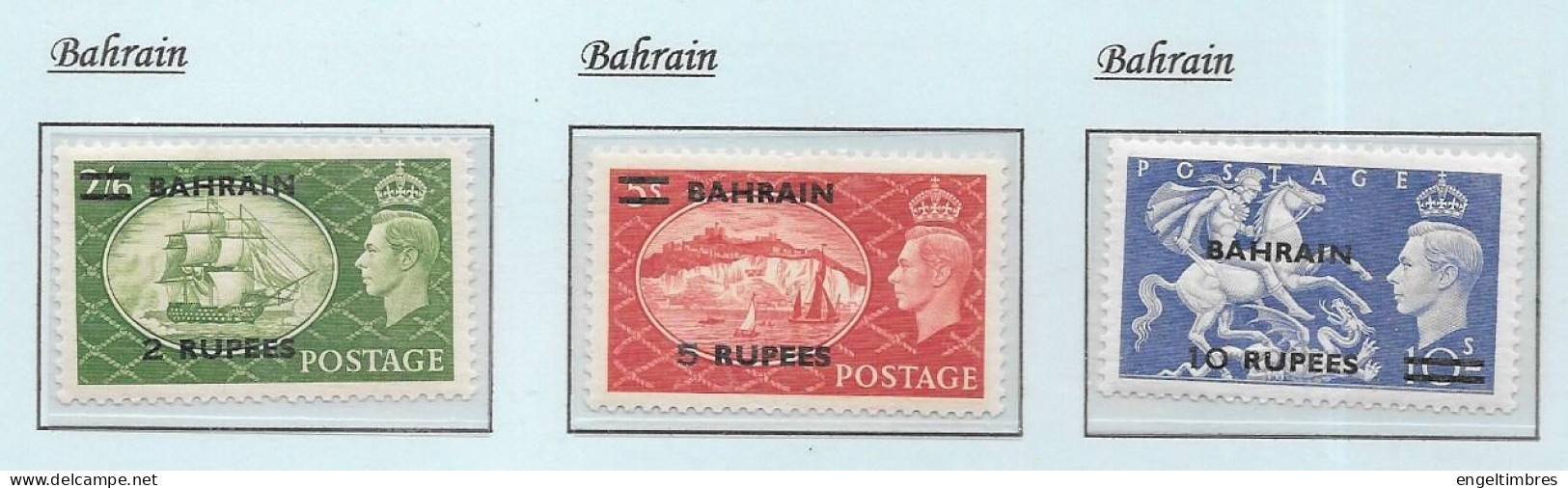 Gb 1948  Festival Of Britain OVERPRINTED BAHRAIN   (3)     MOUNTED MINT  - See Notes & Scans - Unused Stamps