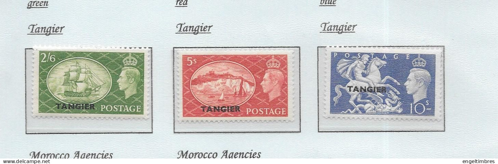 Gb 1948  Festival Of Britain OVERPRINTED  TANGIER MINT   (3)    MINT  See Notes & Scans - Unused Stamps