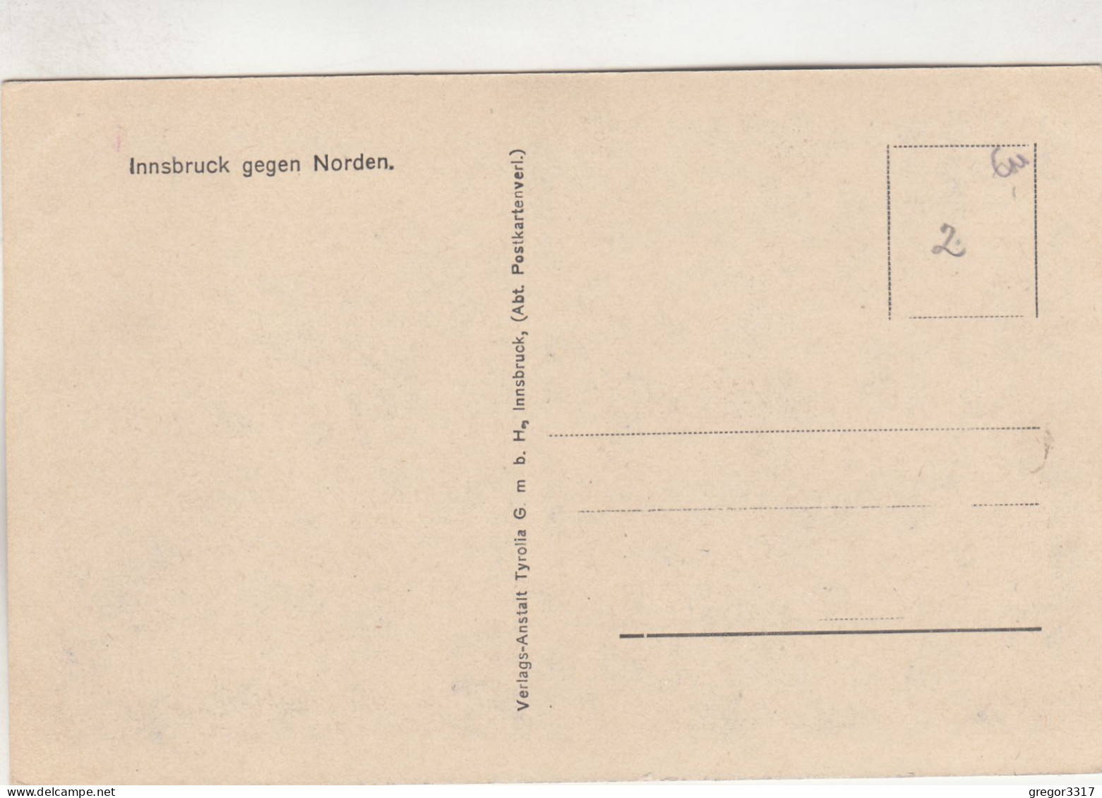 D1052) INNSBRUCK Gegen Norden - Schöne Sehr Alte AK - Innsbruck