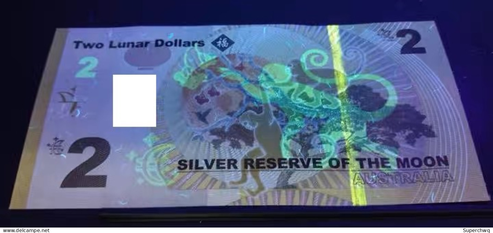 2016 Australian 2 Dollar Monkey Moon Silver Commemorative Banknote With Booklet，UNC - Collezioni & Lotti