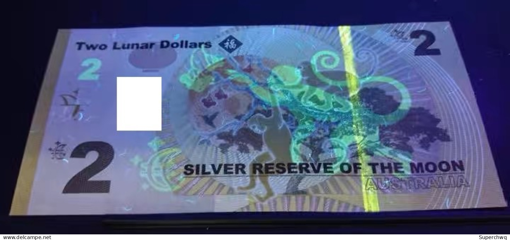 2016 Australian 2 Dollar Monkey Moon Silver Commemorative Banknote With Booklet，UNC - Colecciones & Series