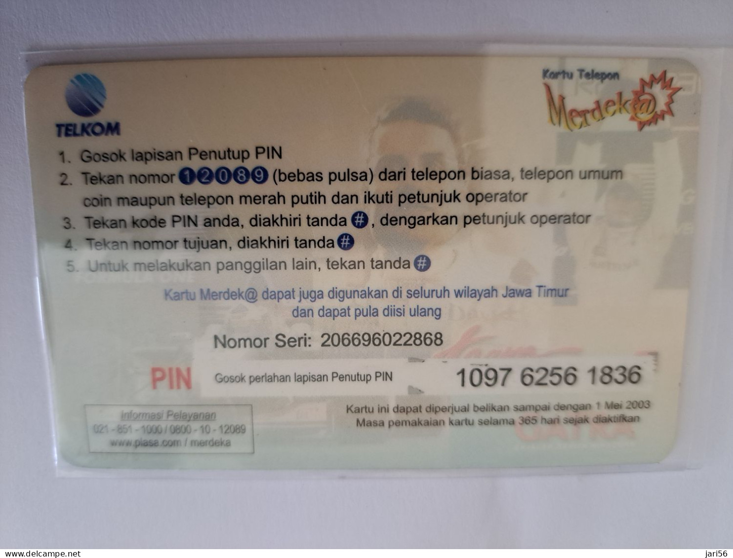 INDONESIA  / IMC LAREN TEAM / AUTO RACING  /   RP 5500    / INDOSAT  / PREPAID/ SEALED     / USED  CARD  **13823 ** - Indonésie