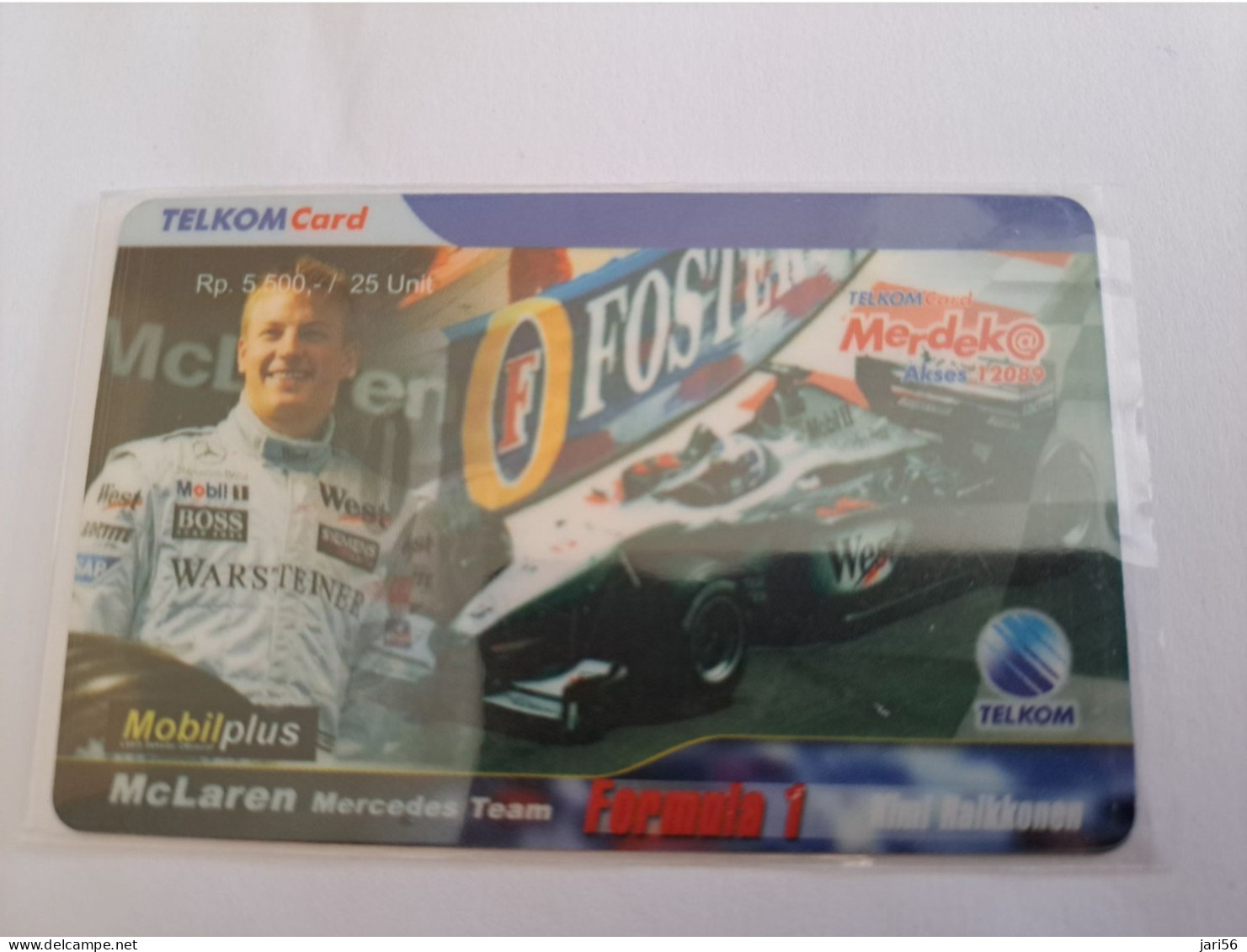 INDONESIA  / IMC LAREN TEAM / AUTO RACING  /   RP 5500    / INDOSAT  / PREPAID/ SEALED     / USED  CARD  **13824** - Indonesien