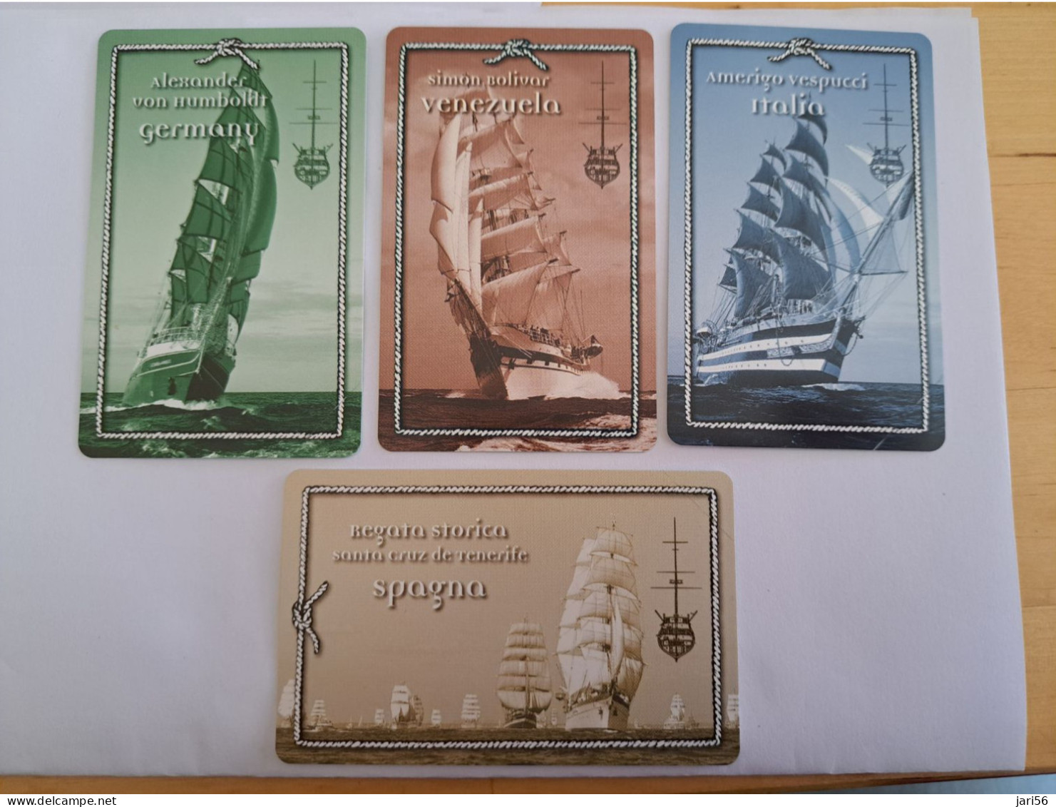 ITALIA / 4 CARDS / TALL SHIPS /   LIRE 10.000 + 3X LIRE 1.000  / TALL SHIPS /     Mint  ** 13825** - Pubbliche Ordinarie