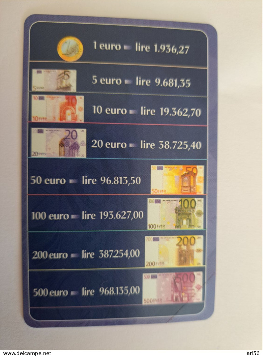 ITALIA LIRE 2000 /  BANKNOTES  /MONEY ON CARD / COIN ON CARD  MINT  ** 13829 ** - Public Ordinary