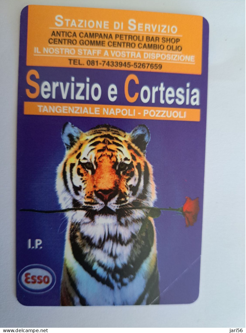 ITALIA LIRE 2000 /  TIGER ON CARD/ ESSO/ TIGRE   MINT  ** 13830 ** - Public Ordinary