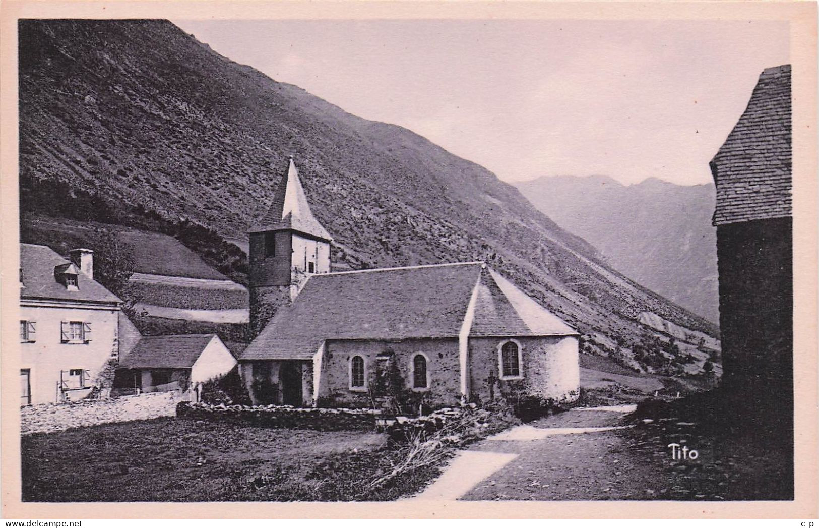 Aragnouet - L'Eglise   - CPA °J - Aragnouet