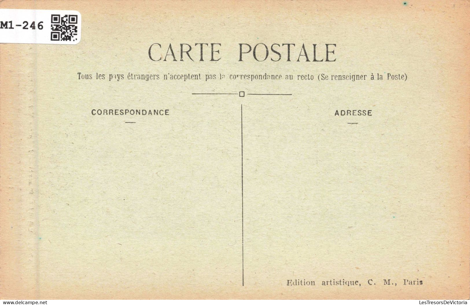 FRANCE - Paris - L'Eglise NotreDame De Lorette - Lebas - Edit. C.M. - Colonnes- Animé - Carte Postale Ancienne - Eglises