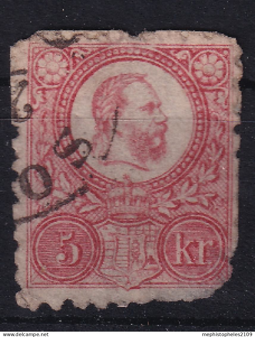 HUNGARY 1871/72 - Canceled - Sc# 9 - Gebruikt