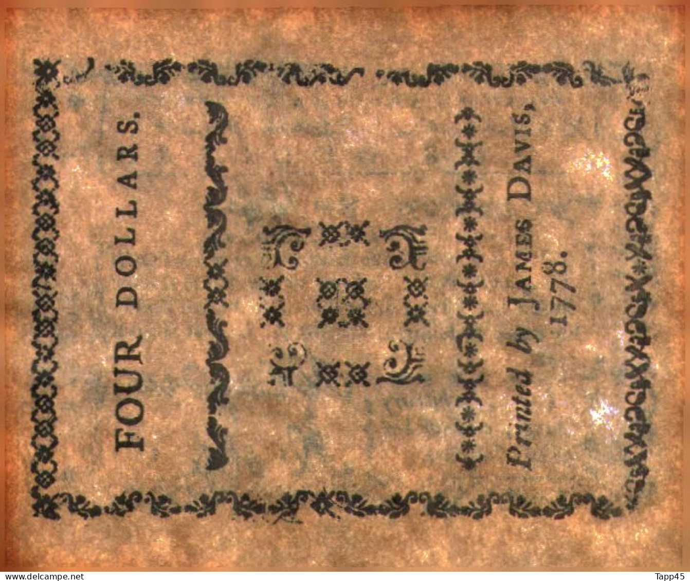 Surprenant Lot de 14 billets état d'Amérique fondé en 1776 (peut être des copies mais anciennes vue le papier) Réf:C03