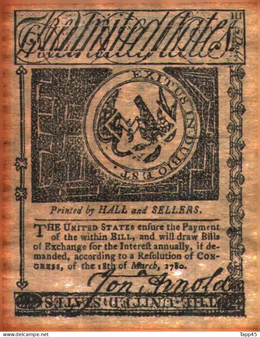 Surprenant Lot de 14 billets état d'Amérique fondé en 1776 (peut être des copies mais anciennes vue le papier) Réf:C03