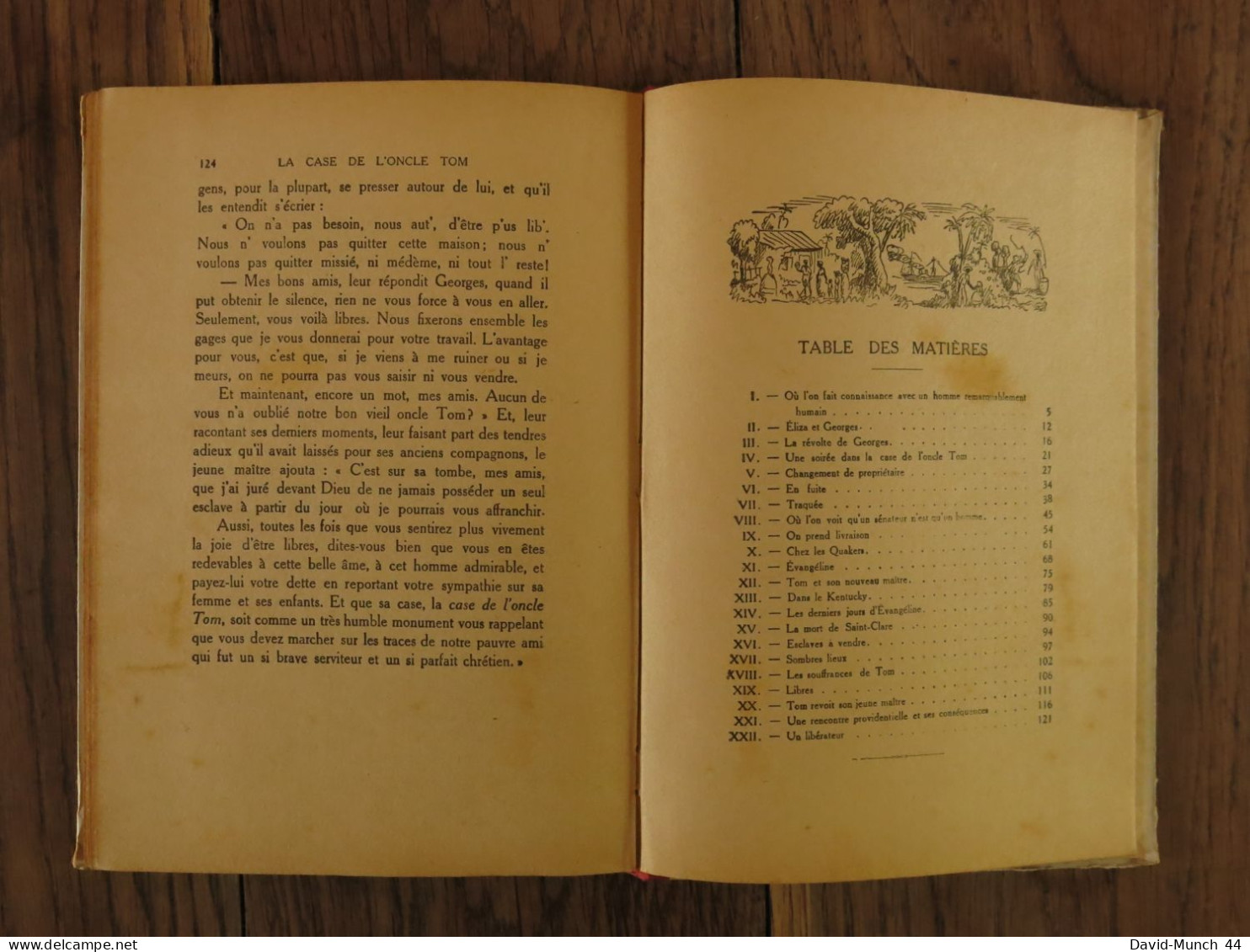 La case de l'oncle Tom de Madame Beecher Stowe, adapté par Marguerite Reynier. Flammarion. 1947