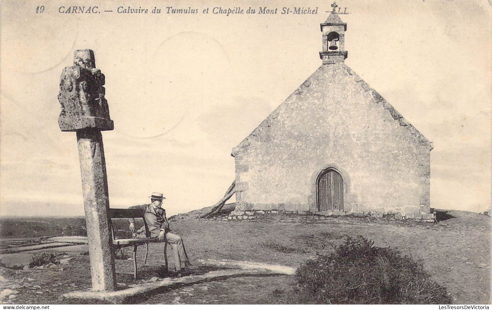 FRANCE - 56 - Carnac - Calvaire Du Tumulus Et Chapelle Du Mont St-Michel - Carte Postale Ancienne - Carnac