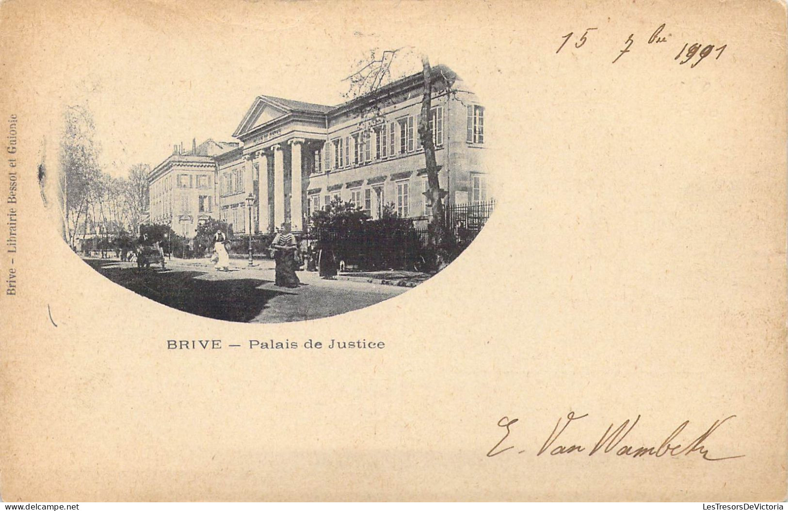 FRANCE - 19 - Brive - Palais De Justice - Carte Postale Ancienne - Brive La Gaillarde