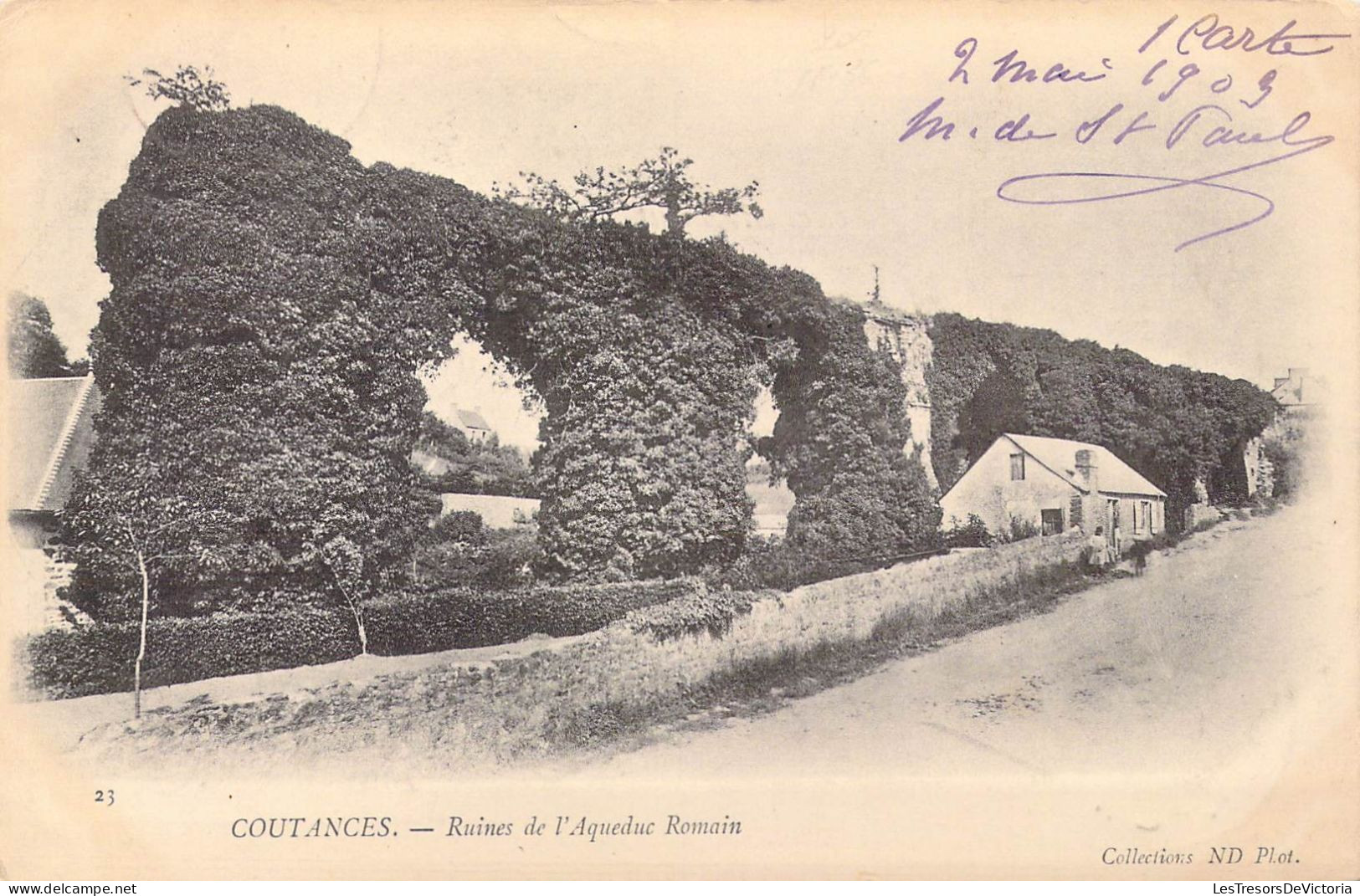 FRANCE - 50 - Coutances - Ruines De L'Aqueduc Romain - Carte Postale Ancienne - Coutances