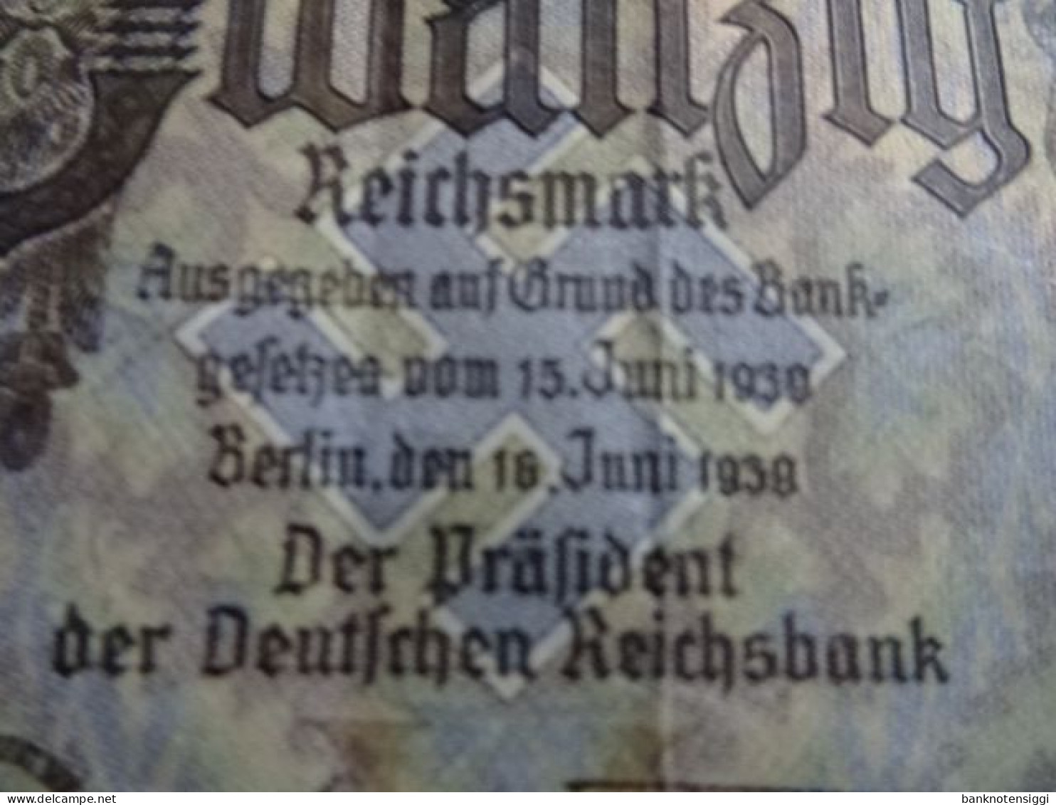 Banknote 20 Reichsmark  16.6.1939 (Tirolerschein) - 20 Reichsmark