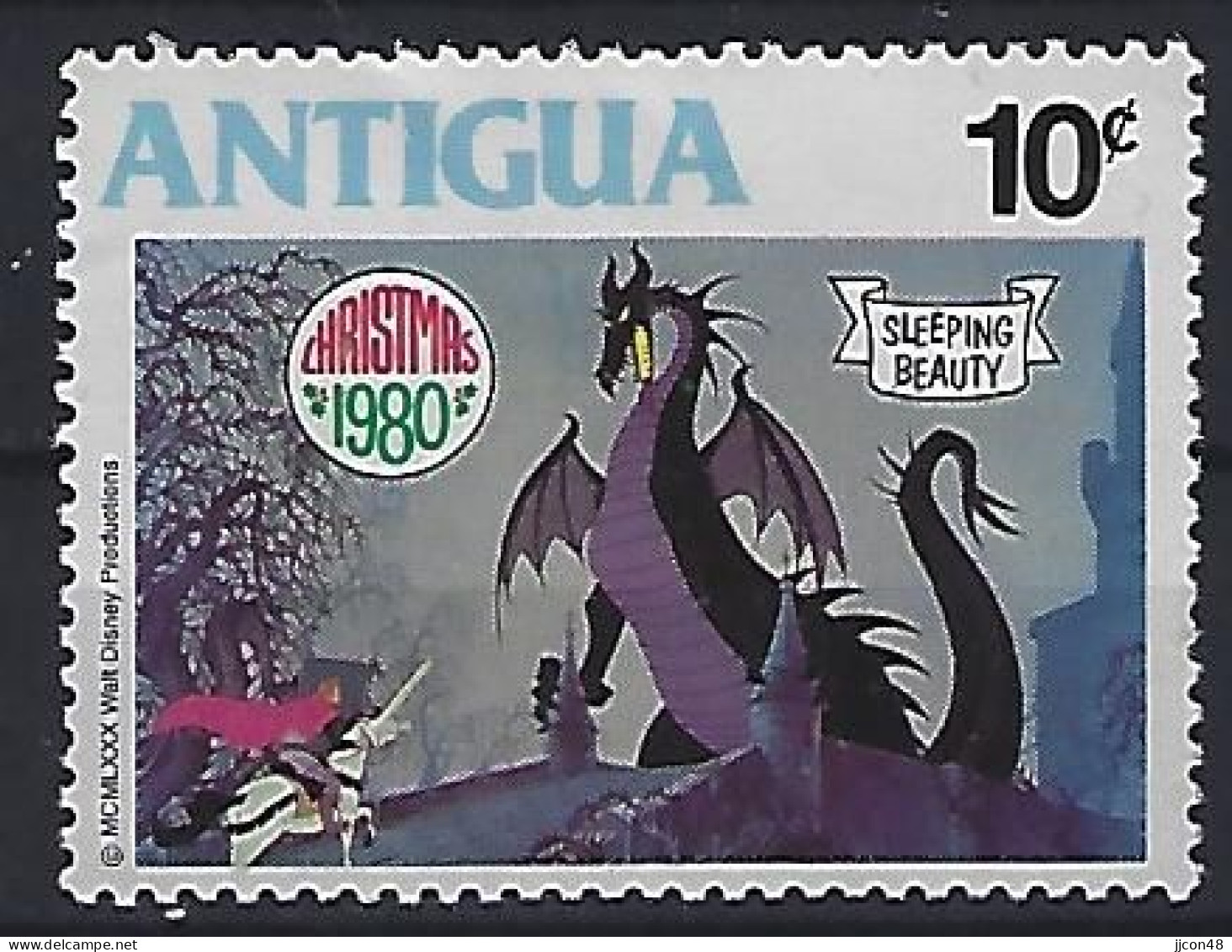 Antigua 1980  Walt Disney Characters (*) MM - 1960-1981 Autonomie Interne