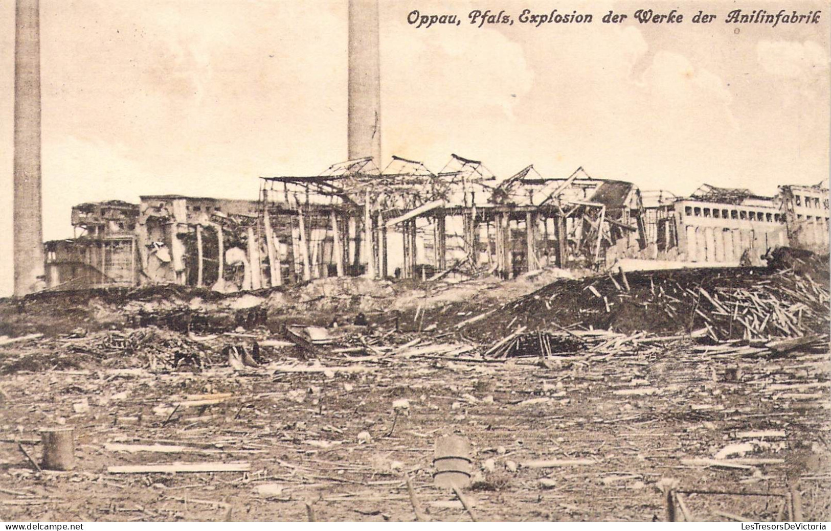 EVENEMENTS - Oppau - Pfals - Explosio Der Werke Der Anilinfabrik - Carte Postale Ancienne - Katastrophen