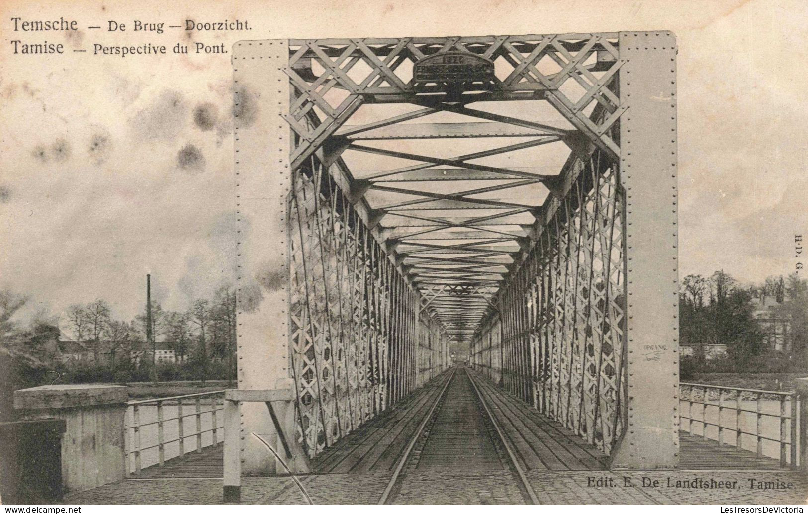 ROYAUME-UNIS - London - Tamise - Perspective Du Pont - Edit. E. De. Landtsheer  - Carte Postale Ancienne - River Thames
