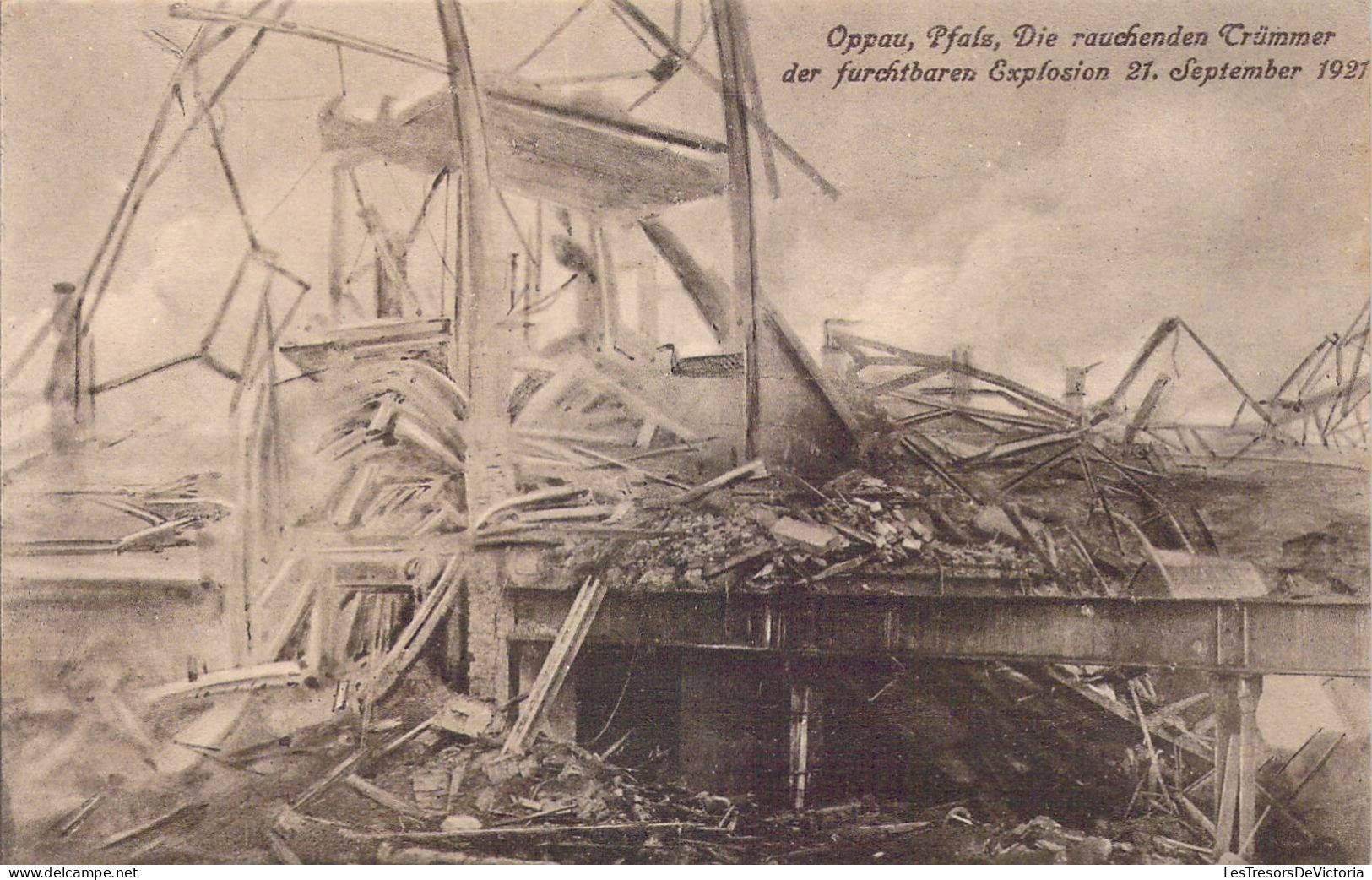 EVENEMENTS - Oppau - Pfals - Die Rauchenden Crummer Der Furchtbaren Explosion 21 September 1921 - Carte Postale Ancienne - Disasters