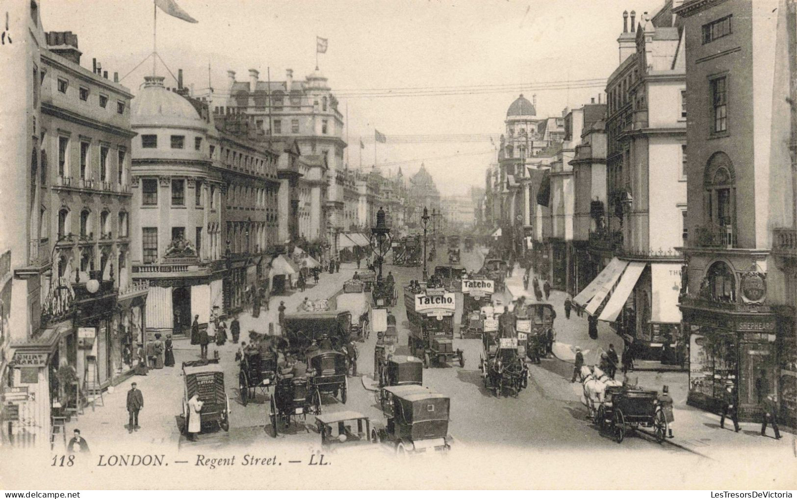 ROYAUME-UNI - London - Regent Street - LL - Bus Londonien - Tatcho - Animé - Carte Postale Ancienne - Autres & Non Classés