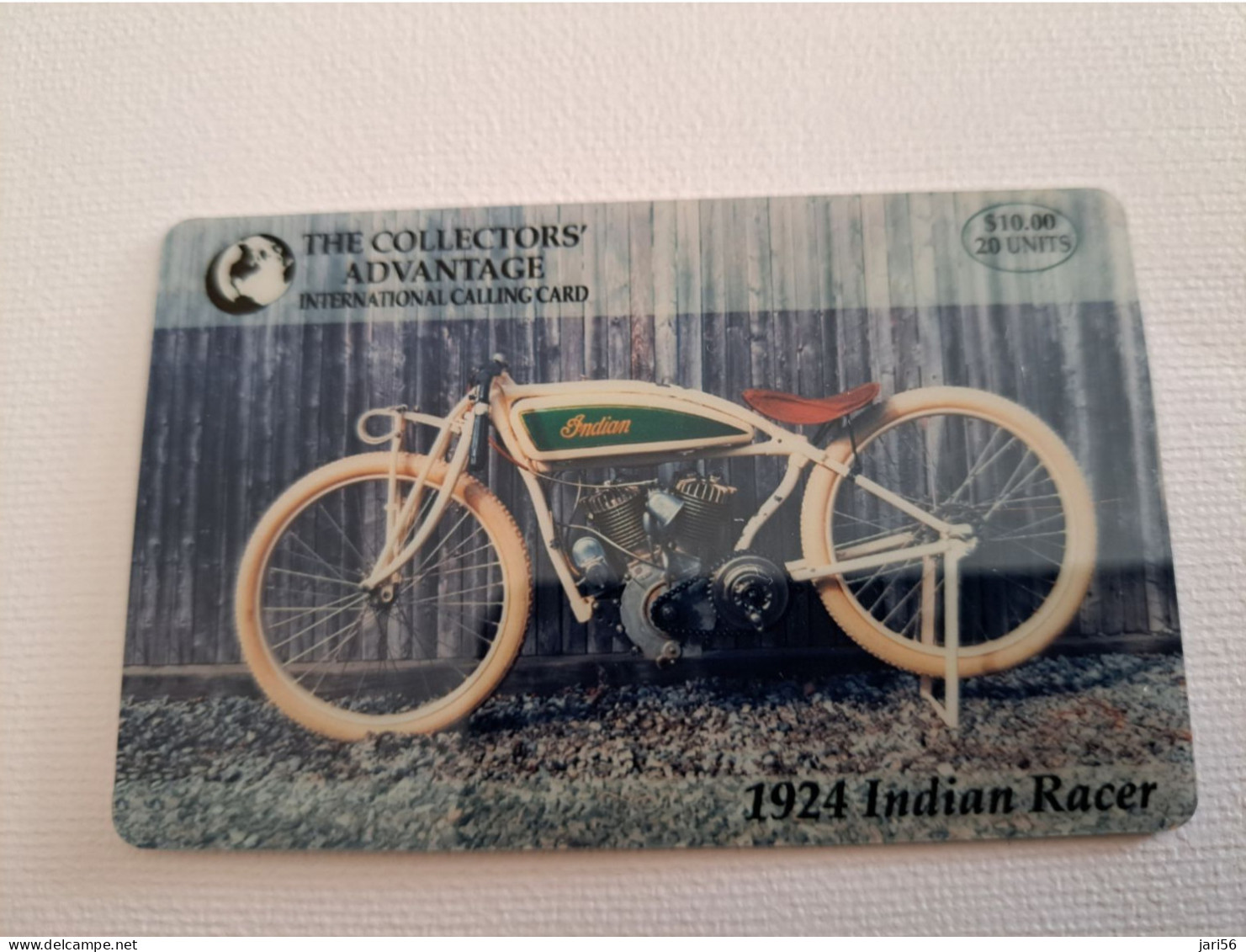 UNITED STATES AMERICA  / $10,-  MOTORCYCLE / 1924 INDIAN RACER    2000 EX   PREPAID MINT    ** 13851** - Amerivox