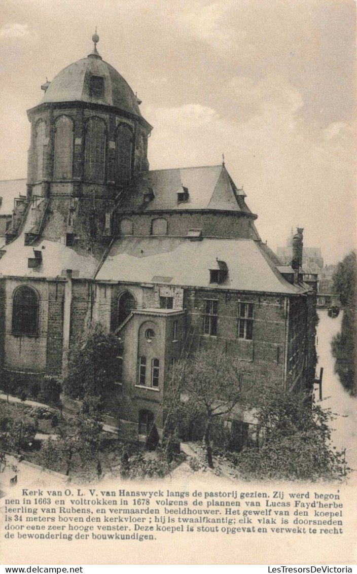 BELGIQUE - Malines - Kerk Van O.L.V Van Hanswyck - église - Hiver - Coupole - Carte Postale Ancienne - Mechelen