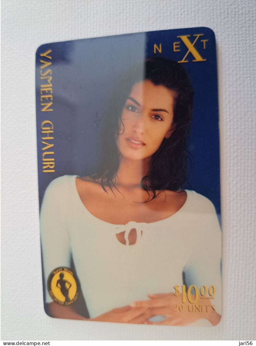 UNITED STATES AMERICA  / $5,-  / SUPER MODELS  2500 EX / YASMEEN GHAURI      PREPAID MINT** 13860** - Amerivox