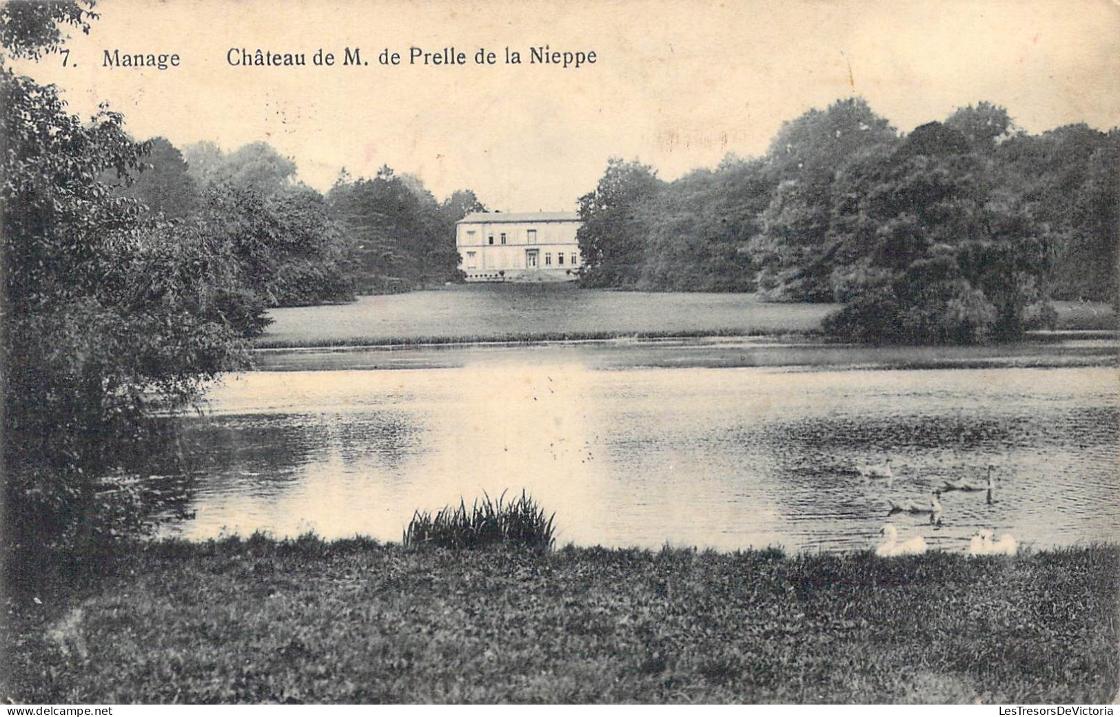 BELGIQUE - Manage - Château De M. De Prelle De La Nieppe - Carte Postale Ancienne - Manage